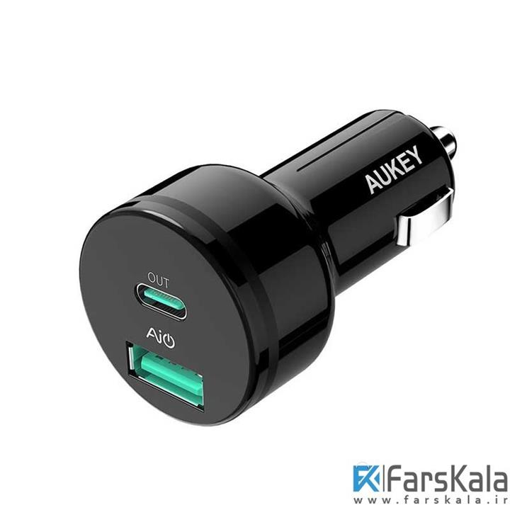 شارژر فندکی آکیCC-Y7  Aukey CC-Y7 Car Charger